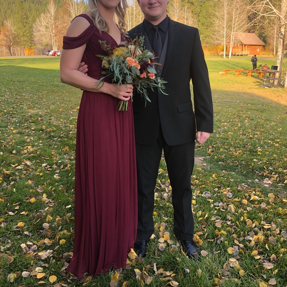 Azazie Bridesmaid Dress - Cabernet